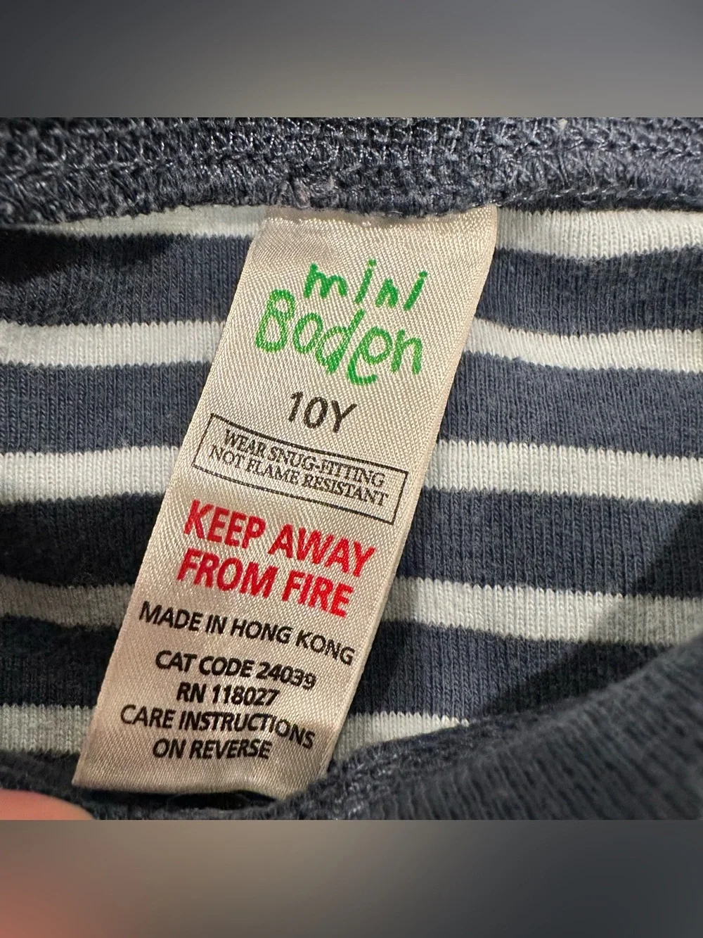 Mixed Kids Pajama Set - Hanna, Mini Boden, Primary Unisex Sizes 10/12